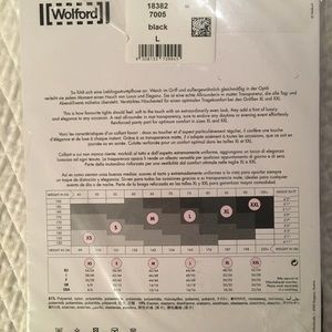 Wolford individual 10 tights -size L- black
